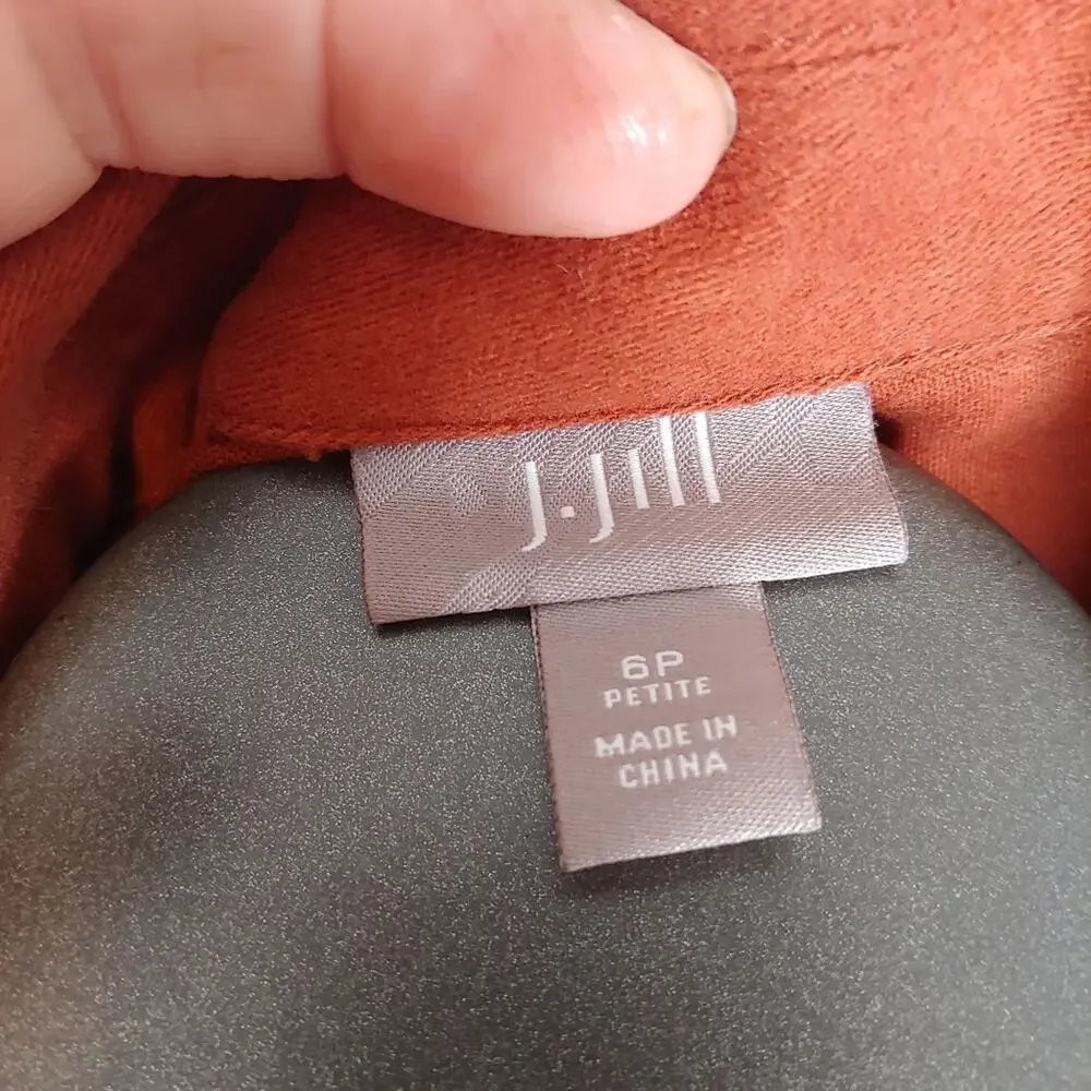 J. Jill Orange Blazer, 6 Petite